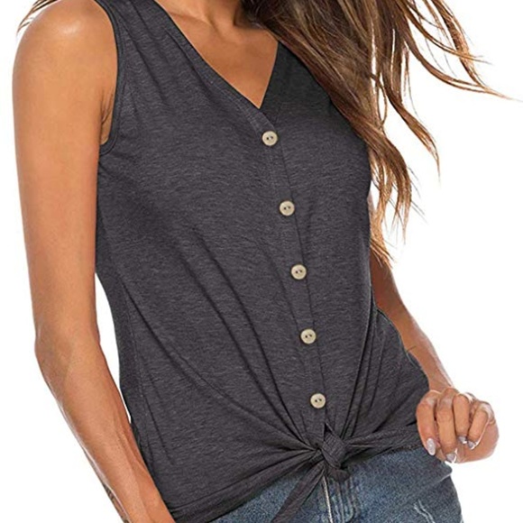 Tops - Women's Tie Knot Button Down Shirt XXL= 20-22